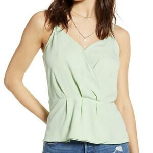 LEITH Faux Wrap Camisole Tank NWT SZ 1X Mint